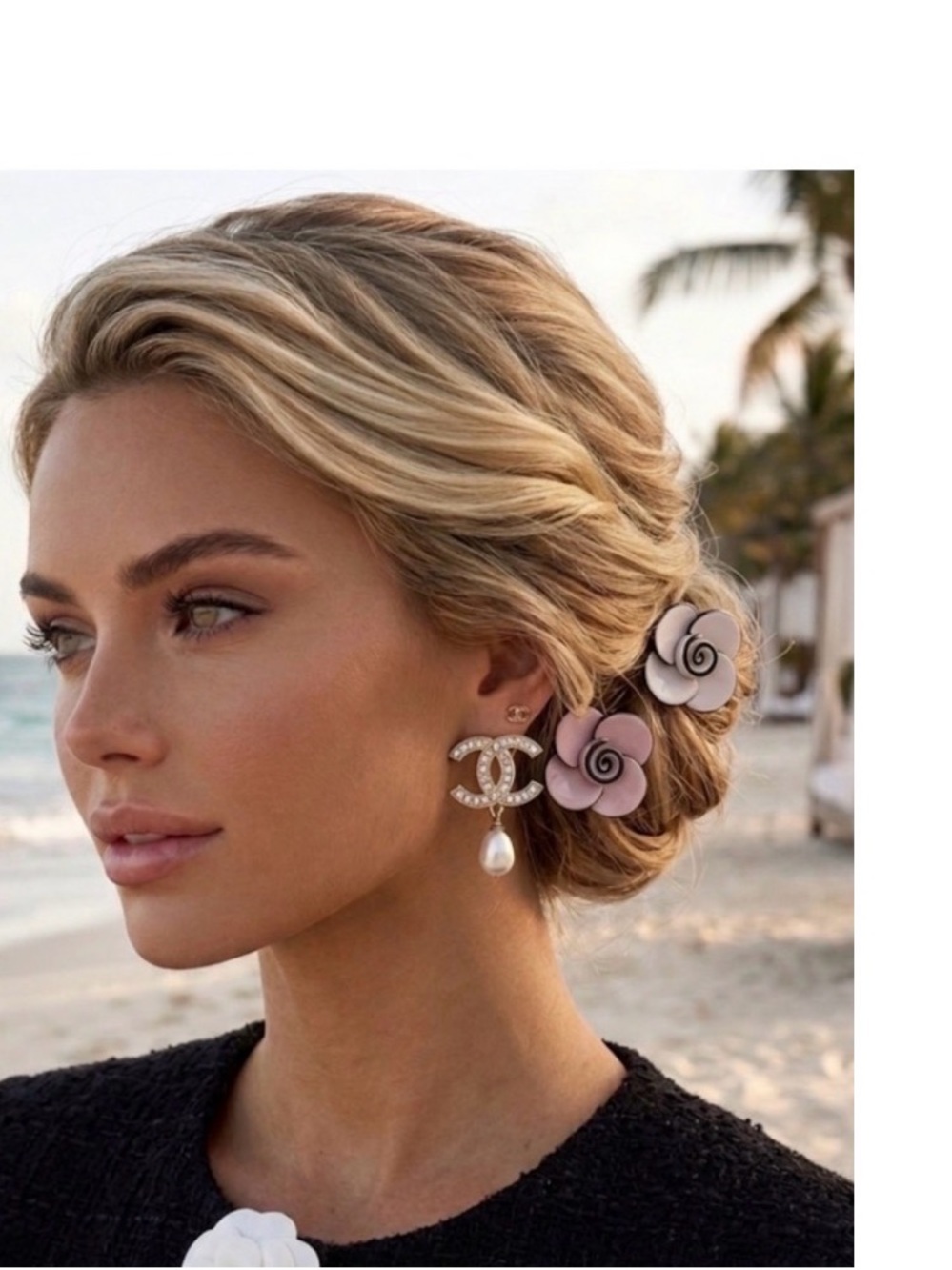 NWT ⚜️🖤⚜️ Piper K Floral Hair Claw Mini Clips Set of 6